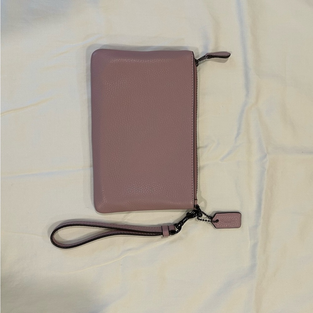 Coach Lavender Wristlet Leather - Picture 3 of 7